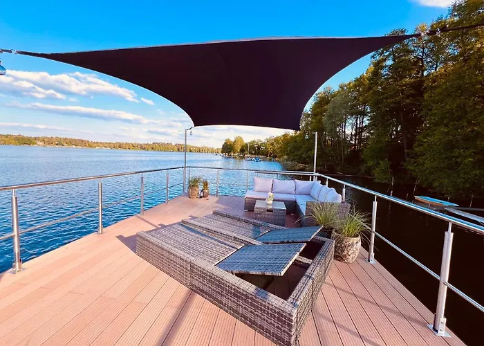 Seezeit- Schwielochsee- Hausboot Hotel en barco