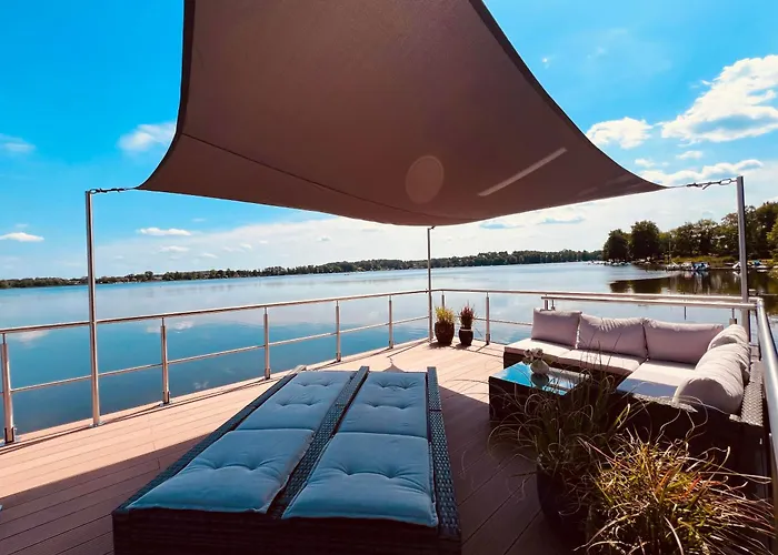 Seezeit- Schwielochsee- Hausboot Hotel en barco Schwielochsee