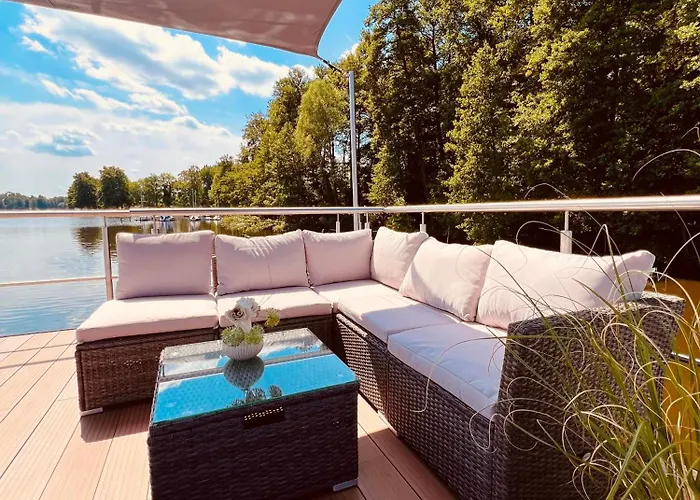 Seezeit- Schwielochsee- Hausboot Hotel en barco